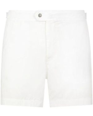 Tom Ford Snap Swim Trunks - White