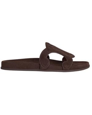 Celine Triomphe Slide - Brown