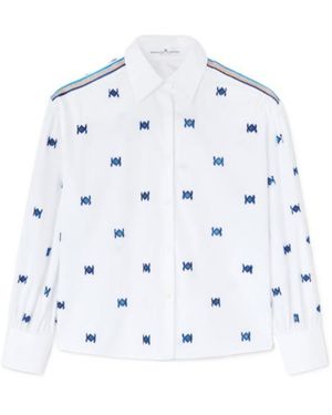 Ermanno Scervino Flocked Motif Shirt - White