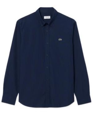 Lacoste Button-Down Regular Fit Shirt - Blue