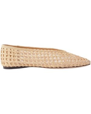 Loeffler Randall Raffia Ballet Flats - Natural