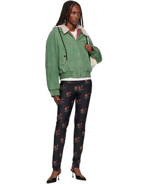 MERYLL ROGGE Floral Jersey Leggings - Green