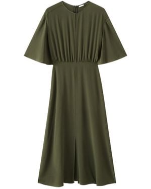 JOSEPH Silsila Crepe De Soie Silk Dress - Green