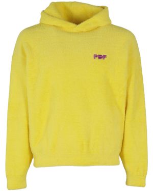 PDF CHANNEL Long-Sleeved Hoodie - Yellow