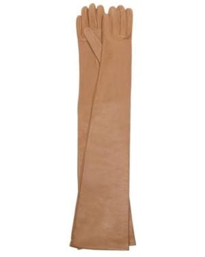 Nour Hammour Elbow Gloves - White