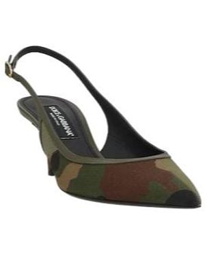 Dolce & Gabbana Camouflageprint Highheels - Metallic