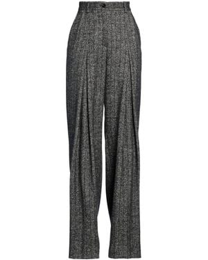 Dolce & Gabbana Loose Striped Pants - Gray