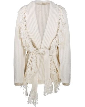 By Malene Birger Candela Belted Cardigan - White