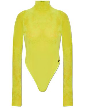 DIESEL X Savage X Fenty Logo Plaque Long-Sleeved Top - Yellow