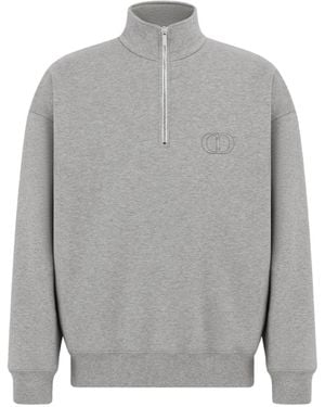 Dior Homme Floral Patterned Zip Detailed Jumper in Blue for Men | Lyst