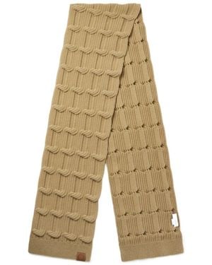 Stella McCartney Falabella Cable-Knit Scarf - Natural