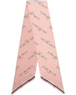 Givenchy Printed Silk Scarf - Pink