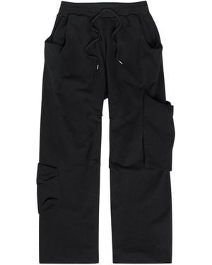 Vivienne Westwood Draped Stretchcotton Cargo Joggers - Black