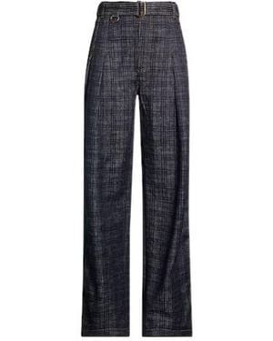 Burberry Dark Wash Loose-Fit Jeans - Blue