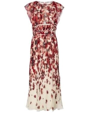 Altuzarra Angi Printed Midi Dress - Red