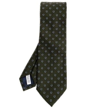 Ferragamo Silk Tie - Black
