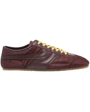 Dries Van Noten Round Toe Lace-Up Trainers - Brown