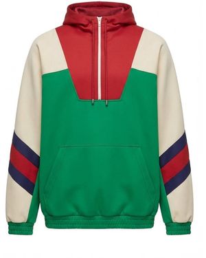 Gucci Neoprene Half-Zip Jacket - Green