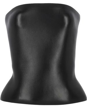 Jean Paul Gaultier Leather Top - Black