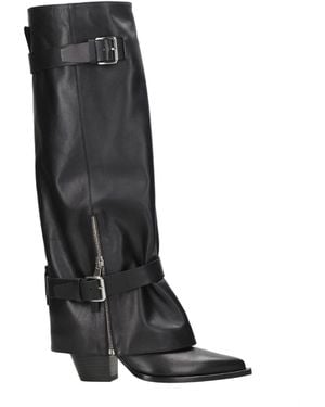 Elena Iachi Pointed Boots - Black