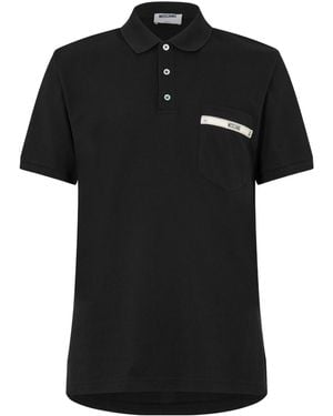 Moschino Shortsleeve Polo Shirt - Black