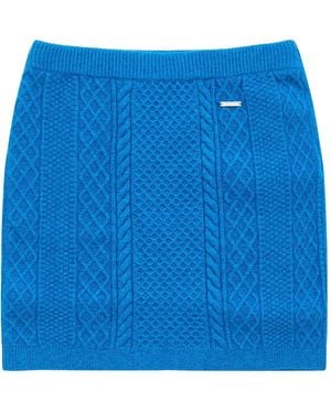 JW Anderson Cable-Knit Mini Skirt - Blue