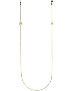 Gucci Interlocking Glasses Chain - White
