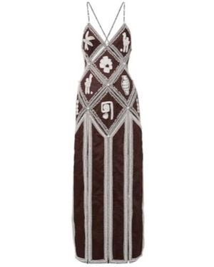 ALÉMAIS X Laurence Leenaert Leandra Ramie Maxi Dress - Multicolour