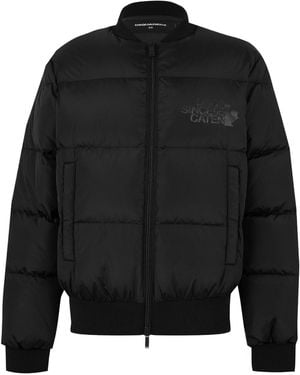 DSquared² Quilted Padded Bomber Jacket - Black