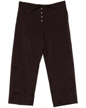 Studio Nicholson Button-Front Casual Trousers - Grey