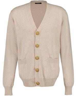 Balmain Button-Up Cardigan - Natural