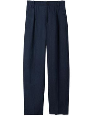 Jacquemus Pleat Detailed Pants - Blue