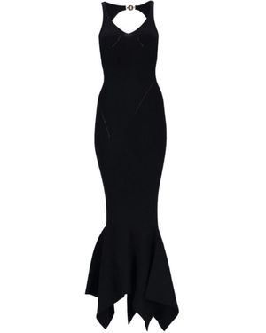 Marine Serre Moon Jewelry Open Back Dress - Black