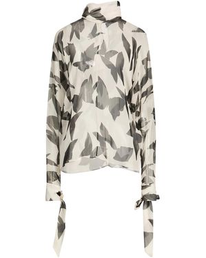 Saint Laurent Long Sleeves Tops - White