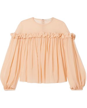 Ulla Johnson Peggy's Ruffled Blouse - Natural