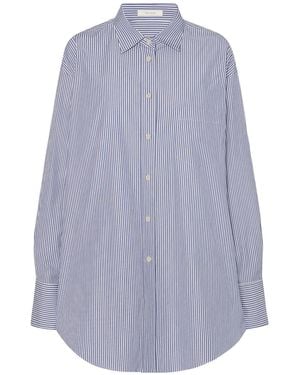 The Row Ment Striped Long-Sleeved Shirt - Purple