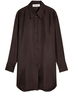Rohe Silk Shirt - Brown