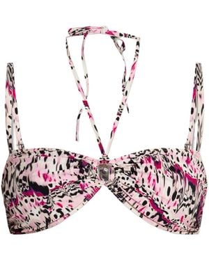 Isabel Marant Fayma Cut-Out Swimsuit Top - Red