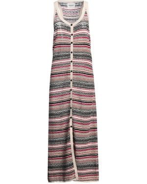 Isabel Marant Sleeveless Striped Knit Dress - Orange