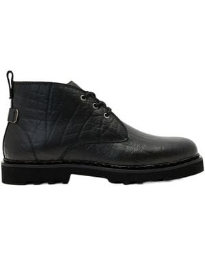 AllSaints Skiff Leather Boots - Black