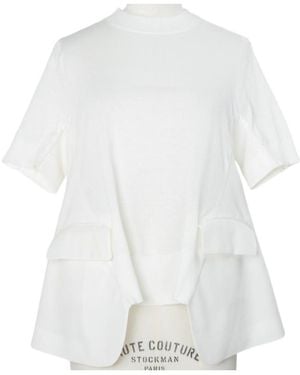 Sacai Short-Sleeve T-Shirt - White