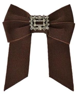 Roger Vivier Broche Vivier Hair Clip - Brown