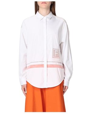 Fabiana Filippi Long-Sleeved Shirt - White