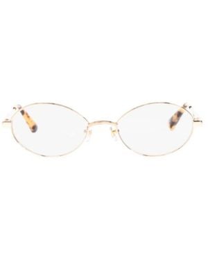 Jacquemus Oval Frame Glasses - White