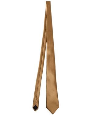 Saint Laurent Solid Colour Ties - Metallic