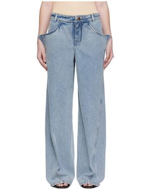 Christopher Esber Wide-Leg Jeans - Blue