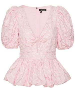 ROTATE BIRGER CHRISTENSEN Jacq Puff Top Ld54 - Pink