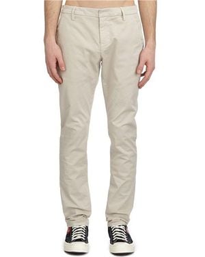 Dondup Belt Loop Casual Trousers - Natural