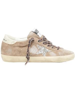 Golden Goose Star Glittered Low-Top Trainers - Multicolour
