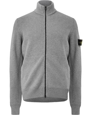 Stone Island Fullzip Knit Jacket - Gray